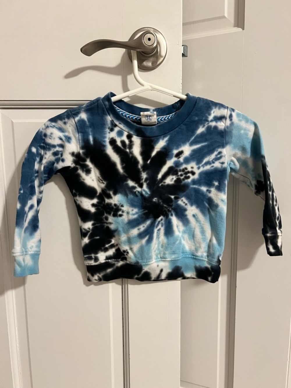 Sovereign Code Kids Tie-Dye Sweatshirt - Blue & Black